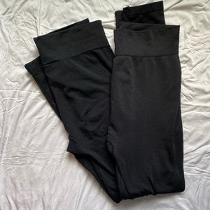 SOLD 2 Pair S/M Motherhood Maternity Fleece Leggings